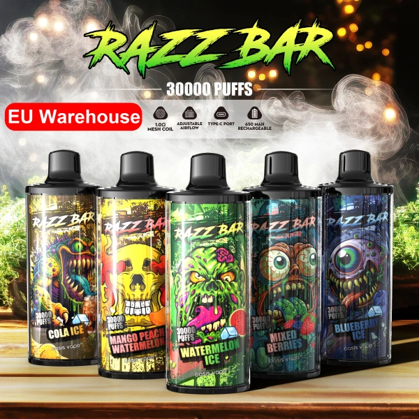 Razz Bar 30000 Zuege Einweg Vape Grosshandel Kristall Kostenloser Versand EU Lager