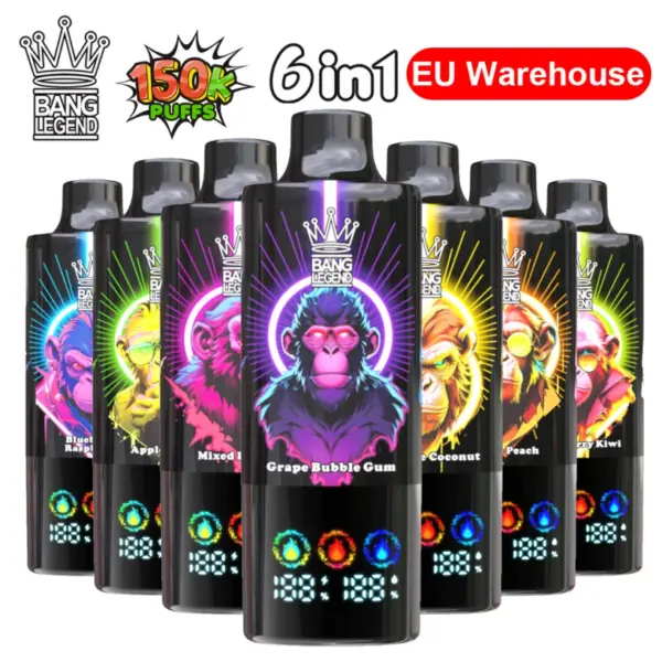 150k Züge Vape Bang Legend 150000 Einweg Vape 6 in 1 EU Lager