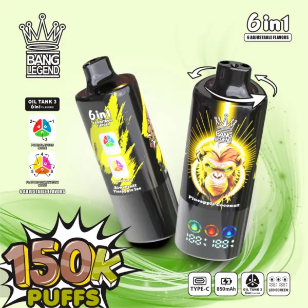 150k Züge Vape Bang Legend 150000 Einweg Vape 6 in 1 EU Lager