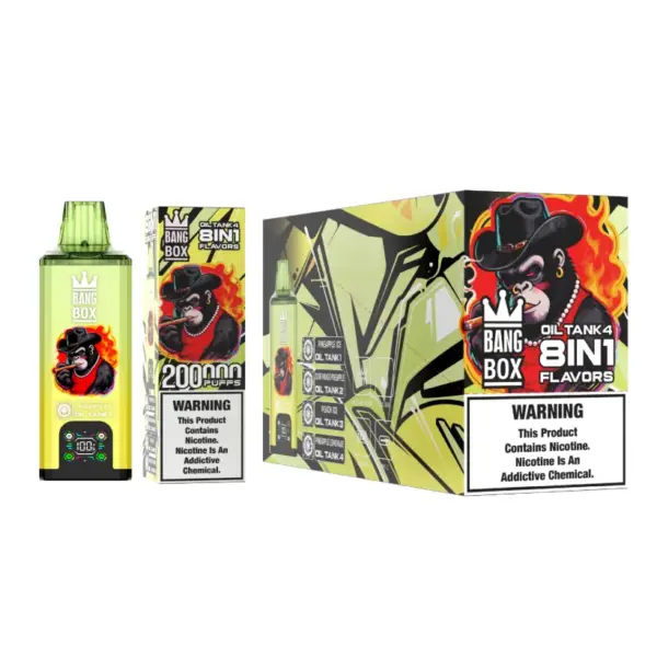 8 in 1 Vape Bang Box 200k Zuege Einweg E Zigarette Grosshandel Kostenloser Versand