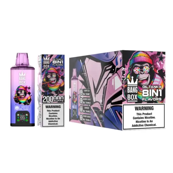 8 in 1 Vape Bang Box 200k Zuege Einweg E Zigarette Grosshandel Kostenloser Versand