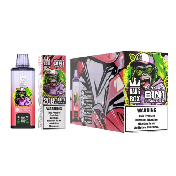 8 in 1 Vape Bang Box 200k Zuege Einweg E Zigarette Grosshandel Kostenloser Versand