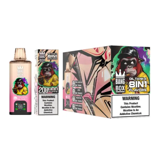 8 in 1 Vape Bang Box 200k Zuege Einweg E Zigarette Grosshandel Kostenloser Versand