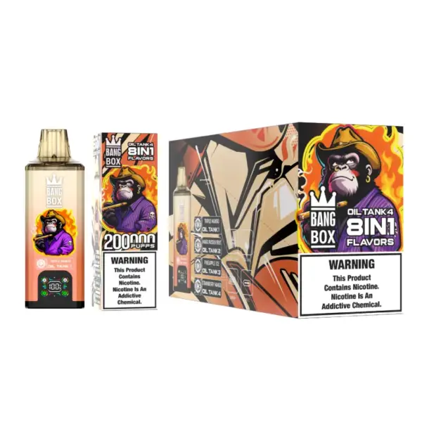 8 in 1 Vape Bang Box 200k Zuege Einweg E Zigarette Grosshandel Kostenloser Versand