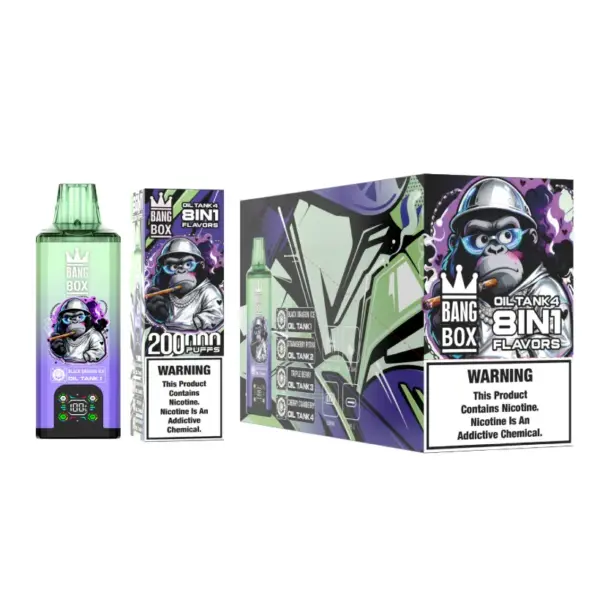 8 in 1 Vape Bang Box 200k Zuege Einweg E Zigarette Grosshandel Kostenloser Versand