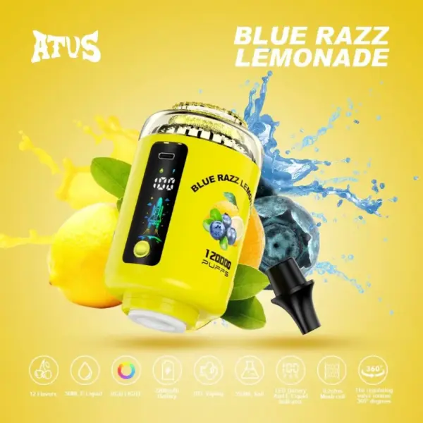 ATVS 120K Züge Shisha Einweg Vape 120000 Kostenloser Versand China Lager