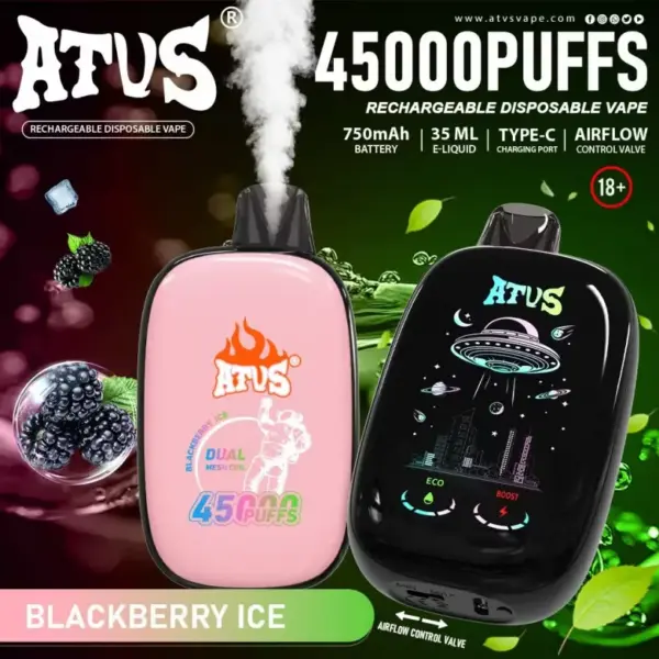 ATVS 45000 Puffs 45k Wiederaufladbare Einweg Vape Kostenloser Versand