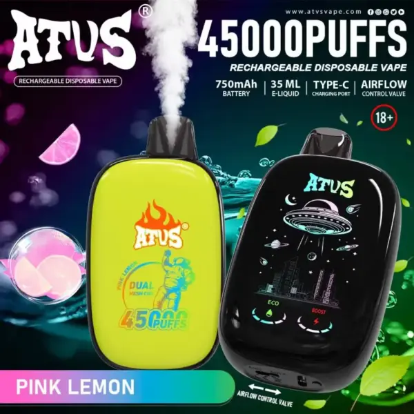 ATVS 45000 Puffs 45k Wiederaufladbare Einweg Vape Kostenloser Versand