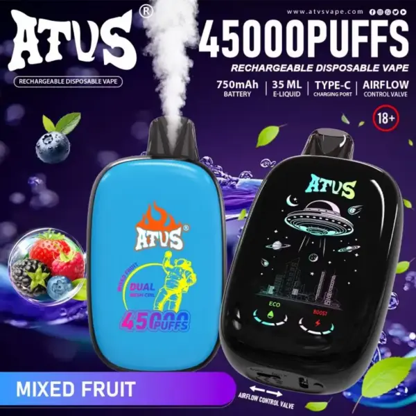 ATVS 45000 Puffs 45k Wiederaufladbare Einweg Vape Kostenloser Versand