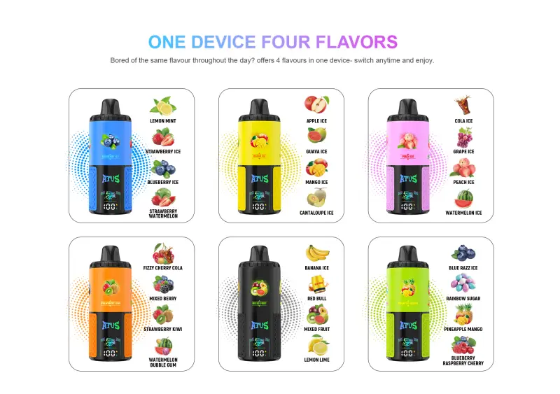 ATVS 60000 Puffs 60k 4 in 1 Beste Einweg Vape Großhandel Kostenloser Versand