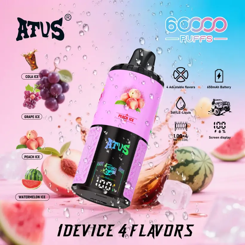 ATVS 60000 Puffs 60k 4 in 1 Beste Einweg Vape Großhandel Kostenloser Versand