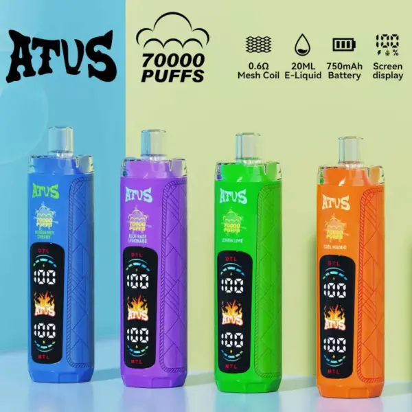 ATVS 70k Puffs 70000 Beste Einweg Vape mit Kostenlosem Versand