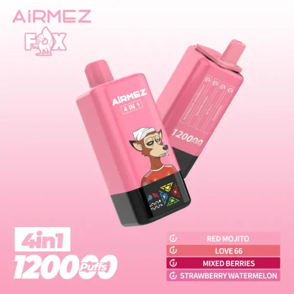 Airmez 120000 Züge Einweg-Vape 4-in-1 Kostenloser Versand EU-Lager