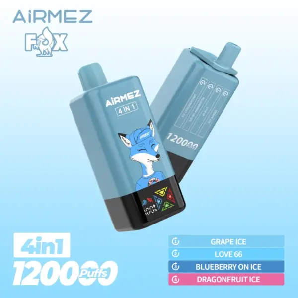 Airmez 120000 Züge Einweg-Vape 4-in-1 Kostenloser Versand EU-Lager