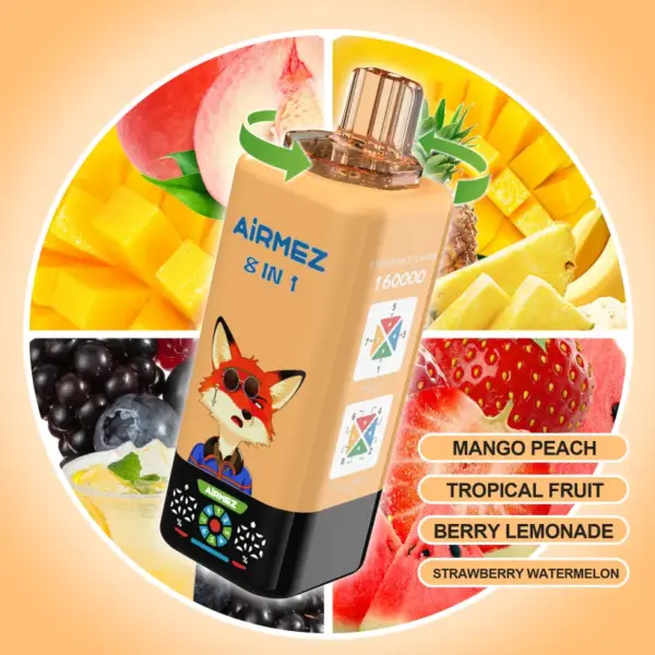 Airmez 160K Züge 8 In 1 Langlebigste Einweg-Vape 160000 Kostenloser Versand