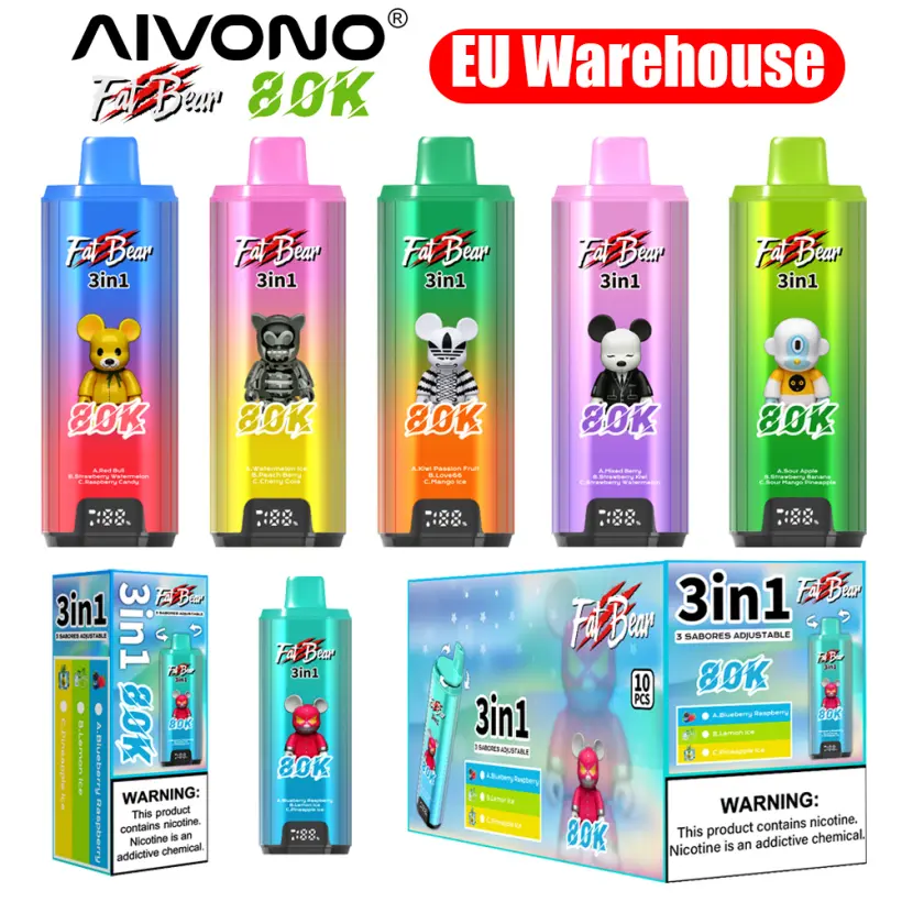 Aivono 80k Züge 3-in-1 Einweg-Vape 80000 Lieferung in 3-7 Werktagen EU-Lager