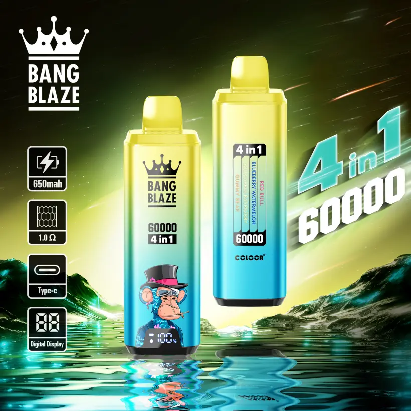 Bang Blaze 60K Züge 60000 Einweg Vape 4 In 1 Kostenloser Versand EU Lager