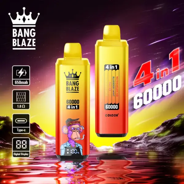 Bang Blaze 60K Züge 60000 Einweg Vape 4 In 1 Kostenloser Versand EU Lager