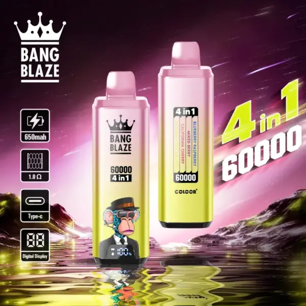 Bang Blaze 60K Züge 60000 Einweg Vape 4 In 1 Kostenloser Versand EU Lager