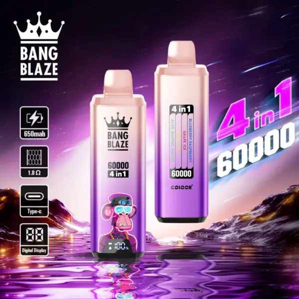 Bang Blaze 60K Züge 60000 Einweg Vape 4 In 1 Kostenloser Versand EU Lager