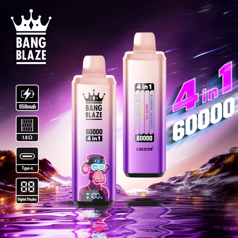 Bang Blaze 60K Züge 60000 Einweg Vape 4 In 1 Kostenloser Versand EU Lager