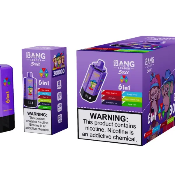 Bang Leader Stoll 300k Puffs 6 in 1 Einweg Vape 300000 Großhandel Kostenloser Versand
