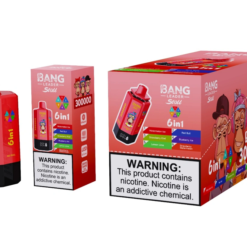 Bang Leader Stoll 300k Puffs 6 in 1 Einweg Vape 300000 Großhandel Kostenloser Versand