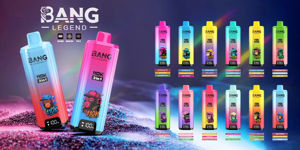 Bang Legend 110k Züge 110000 3-in-1 Einweg Vape 3 bis 7 Werktage EU Lager