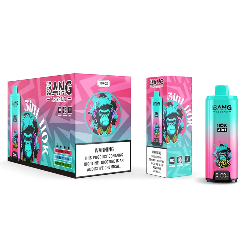 Bang Legend 110k Züge 110000 3-in-1 Einweg Vape 3 bis 7 Werktage EU Lager