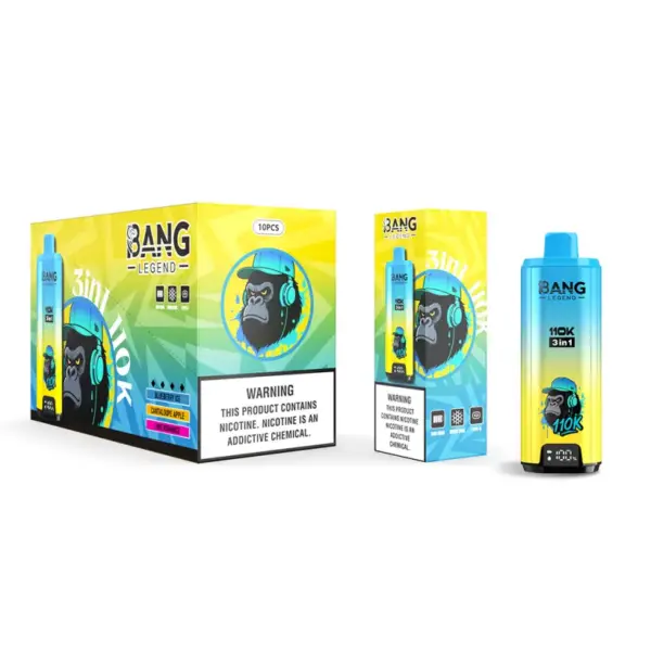 Bang Legend 110k Züge 110000 3-in-1 Einweg Vape 3 bis 7 Werktage EU Lager