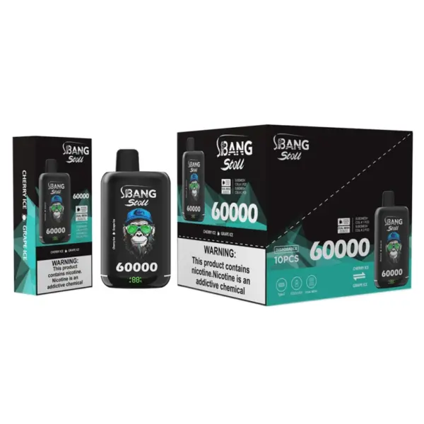 Bang Stoll 60k Puffs 2-in-1 Wiederaufladbarer Einweg Vape 60000 Kostenloser Versand