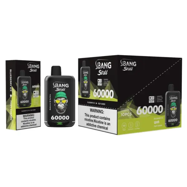 Bang Stoll 60k Puffs 2-in-1 Wiederaufladbarer Einweg Vape 60000 Kostenloser Versand