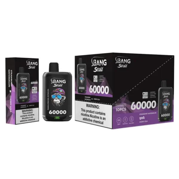 Bang Stoll 60k Puffs 2-in-1 Wiederaufladbarer Einweg Vape 60000 Kostenloser Versand