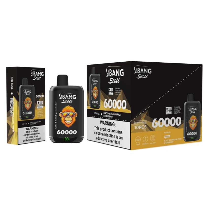 Bang Stoll 60k Puffs 2-in-1 Wiederaufladbarer Einweg Vape 60000 Kostenloser Versand
