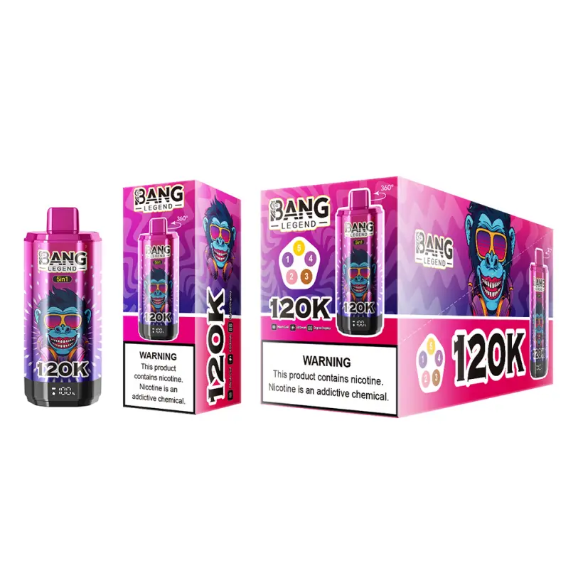 EU Puff 120000 Bang Legend 120k 5 in 1 Längst Haltender Einweg Vape Kostenloser Versand