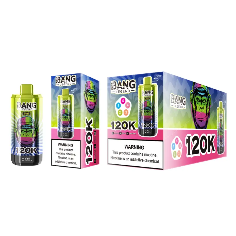 EU Puff 120000 Bang Legend 120k 5 in 1 Längst Haltender Einweg Vape Kostenloser Versand