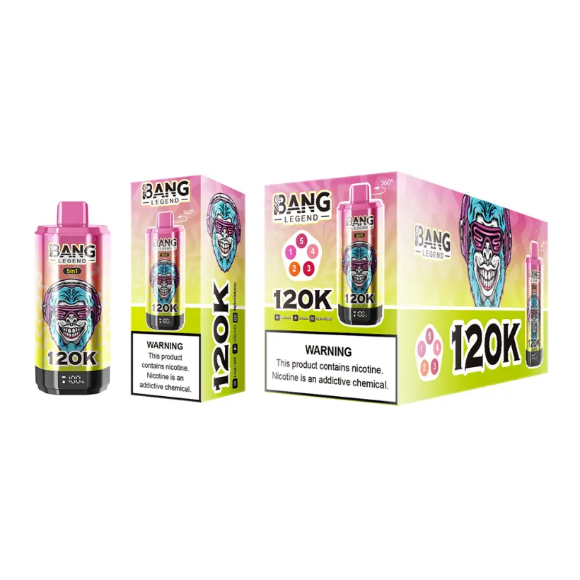 EU Puff 120000 Bang Legend 120k 5 in 1 Längst Haltender Einweg Vape Kostenloser Versand