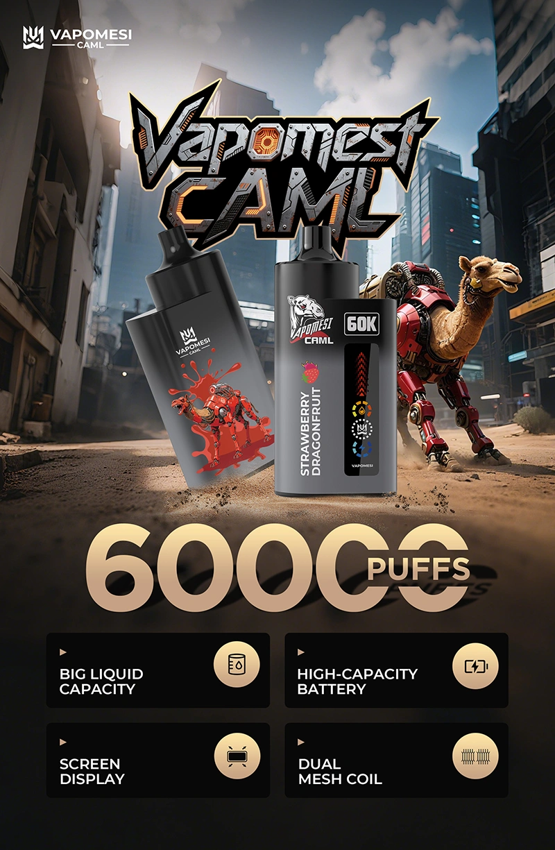 EU Puff 60000 Vapomesi 60k Puffs Caml Bester Einweg Vape Kostenloser Versand