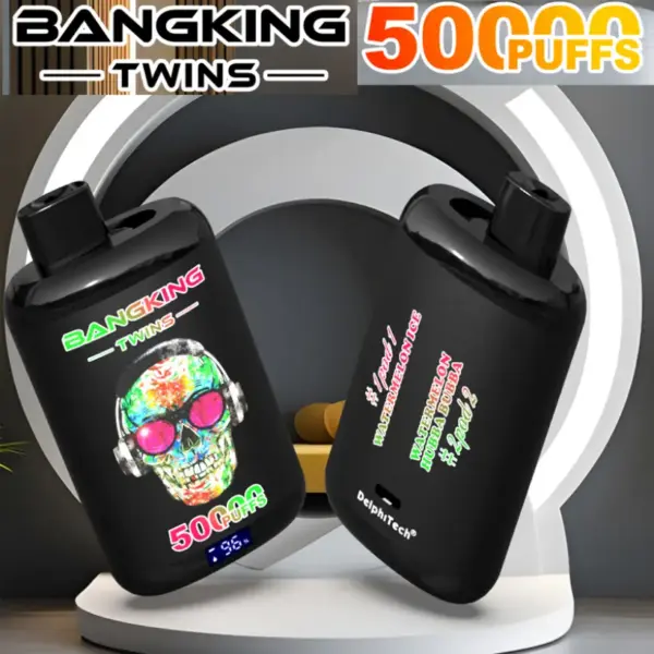 EU Vape Bang King 50000 Züge Twins 50k 2 in 1 Einweg E Zigarette Lieferung 3 bis 7 Werktage