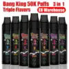 EU Vape Bang King 50k Puffs Dreifach-Aromen 3 in 1 Beste Einweg E-Zigarette Kostenloser Versand