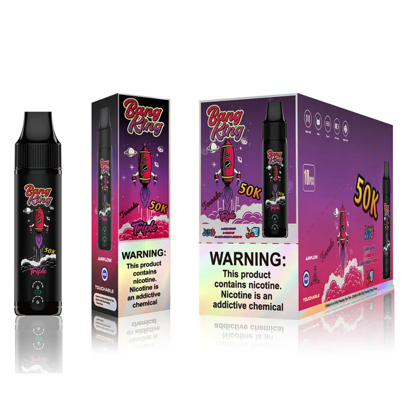 EU Vape Bang King 50k Puffs Dreifach-Aromen 3 in 1 Beste Einweg E-Zigarette Kostenloser Versand