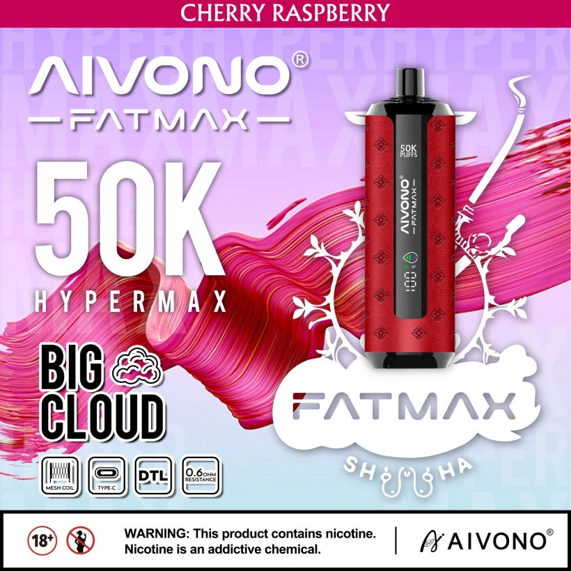 EU Lager Aivono Fatmax 50k Puffs 50000 Shisha Einweg Vape Große Wolke