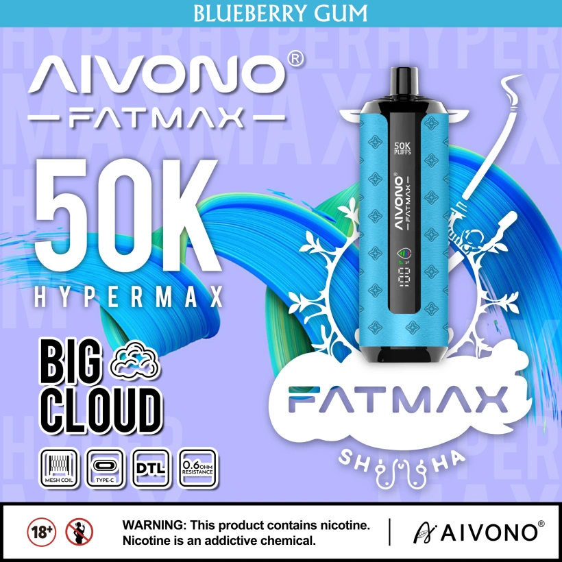 EU Lager Aivono Fatmax 50k Puffs 50000 Shisha Einweg Vape Große Wolke