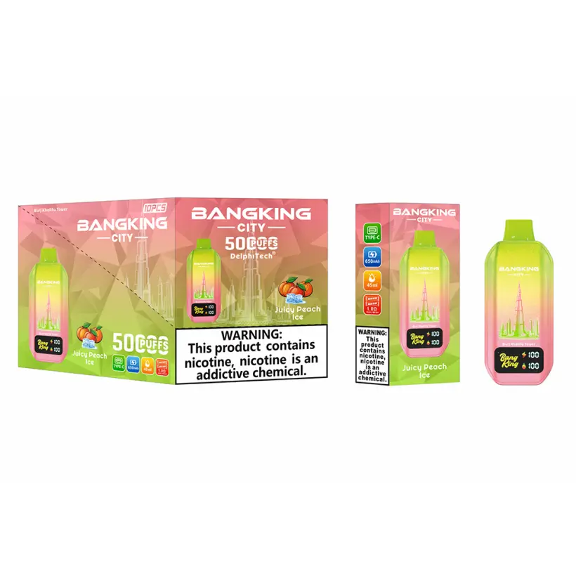 EU Lager Bang King 50k Puffs City Einweg-Vape 50000 Kostenloser Versand 3–7 Werktage