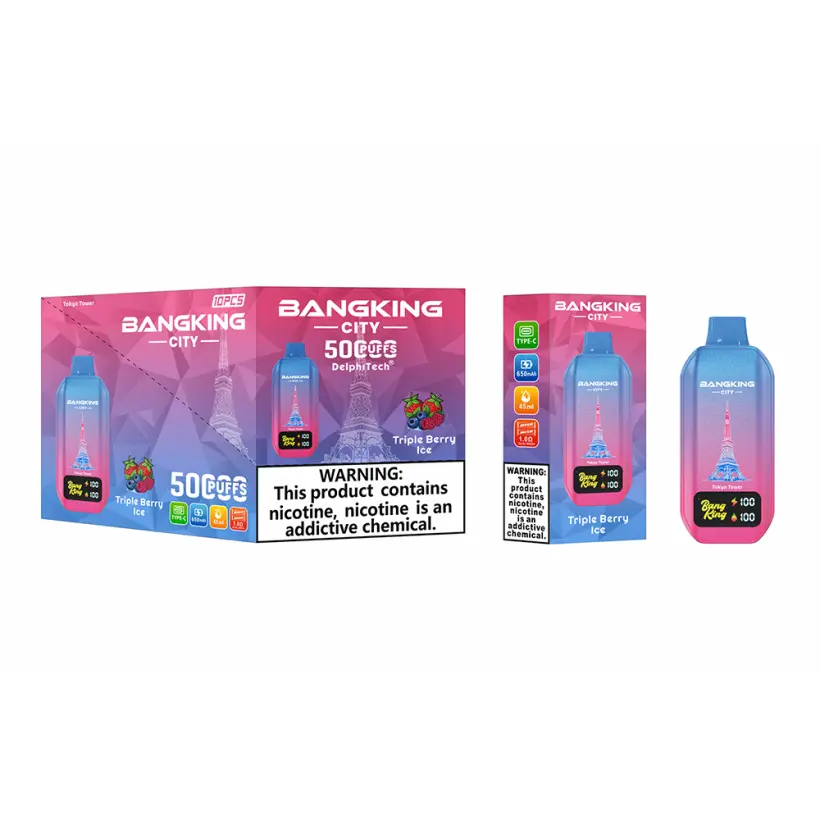 EU Lager Bang King 50k Puffs City Einweg-Vape 50000 Kostenloser Versand 3–7 Werktage