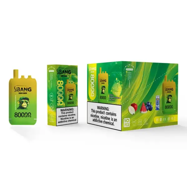 EU Lager Bang Leader 80k Züge 80000 Drei Geschmacksrichtungen 3-in-1 Einweg Vape Shop