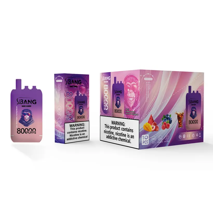 EU Lager Bang Leader 80k Züge 80000 Drei Geschmacksrichtungen 3-in-1 Einweg Vape Shop