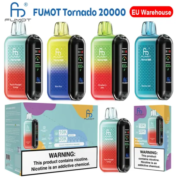 Fumot 20000 Züge 20k Torando Randm Einweg Vape Kostenloser Versand EU Lager