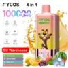 Fycos 100k Puffs 4 in 1 Bester Einweg-Vape Kostenloser Versand 3–7 Werktage EU-Lager