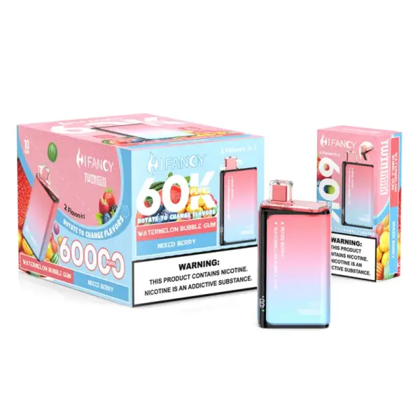 Hifancy 60000 Züge Einweg-Vape 2-in-1 Twin Max Kostenloser Versand EU-Lager